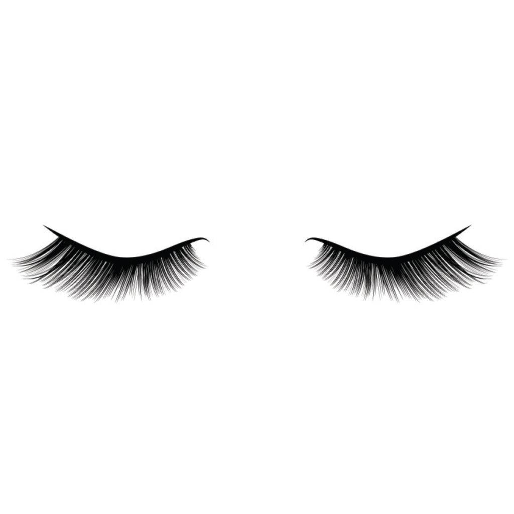 graphic illustration of long lashes