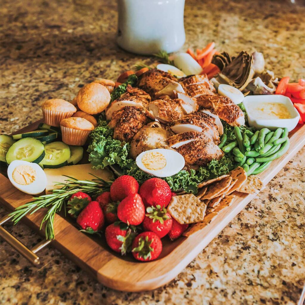 rotisserie chicken charcuterie board