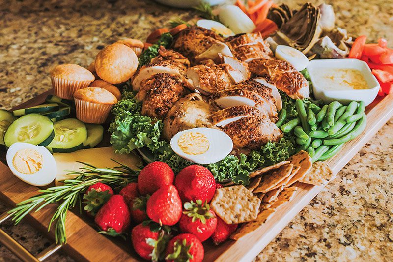 Rotisserie Chicken Charcuterie Board