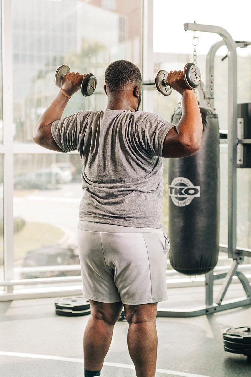 standing overhead tricep