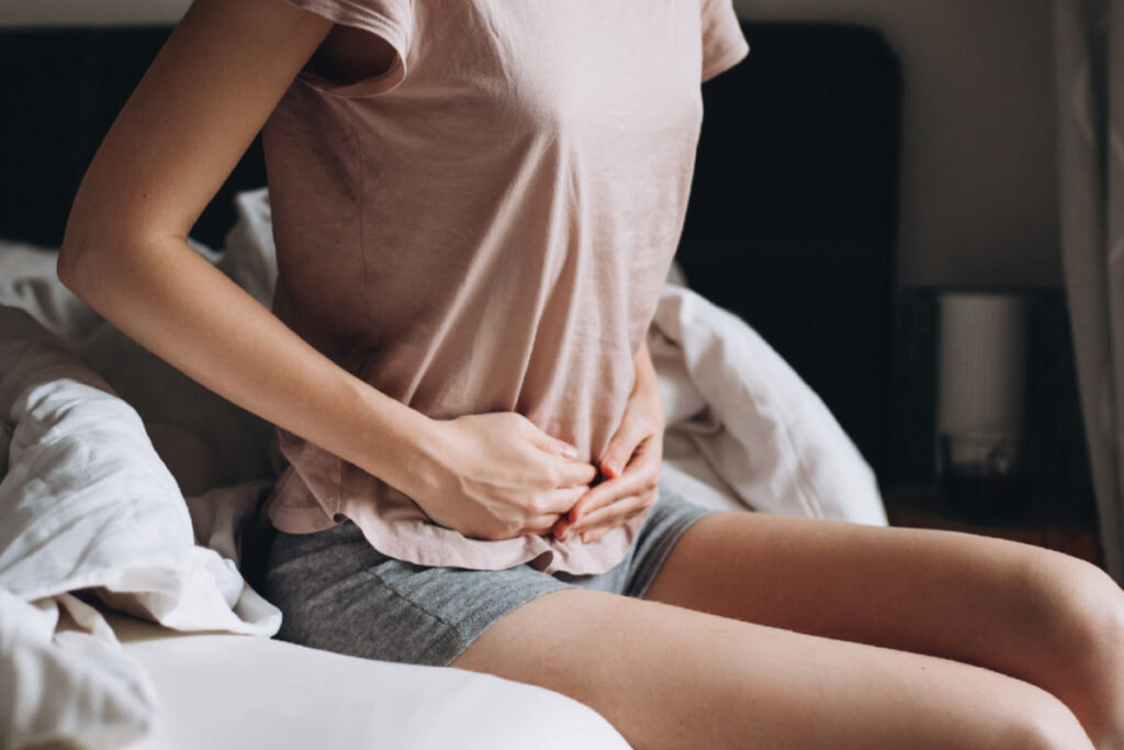 pelvic pain horizontal