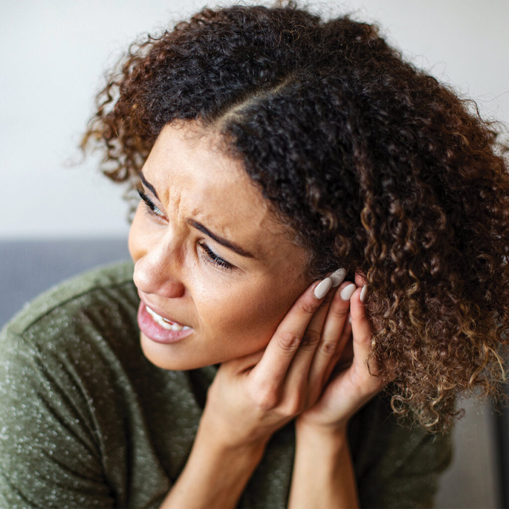 Woman with Tinnitus