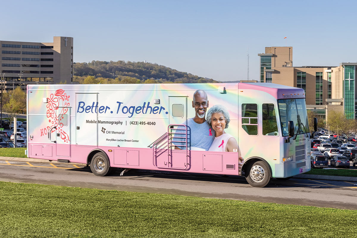 Wellness on wheels CHI memorial bus