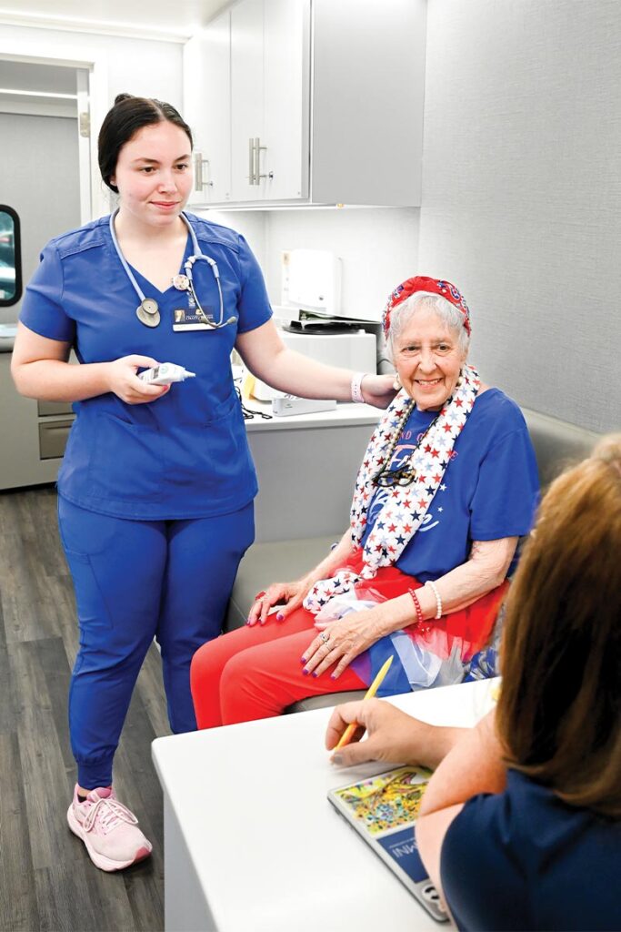 Wellness on wheels UTC inside clinic