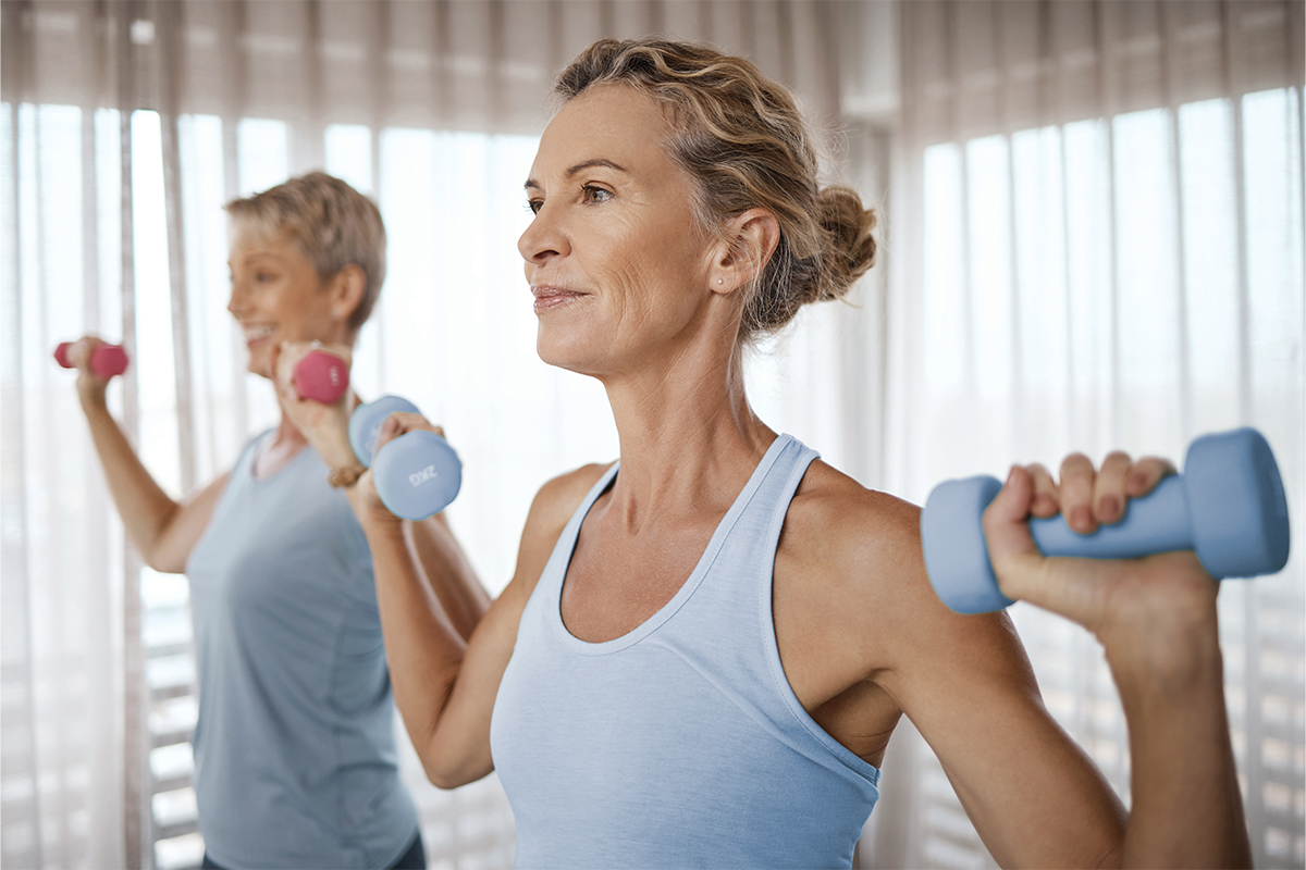 older women exercising