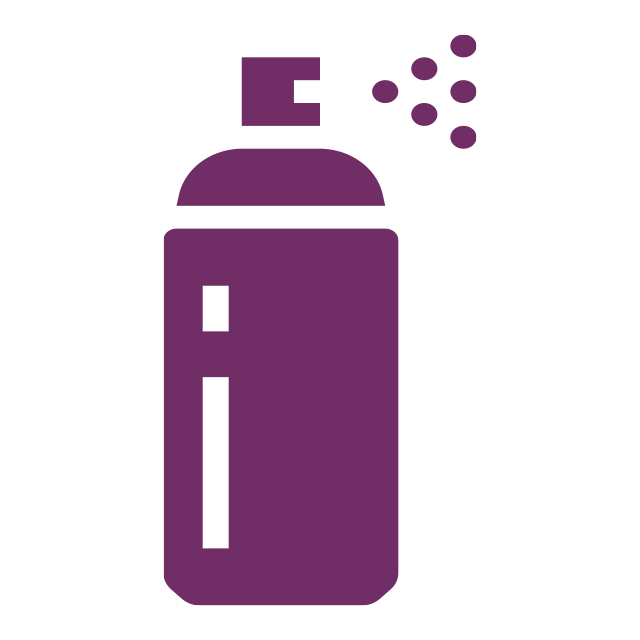 heat protectant spray illustration