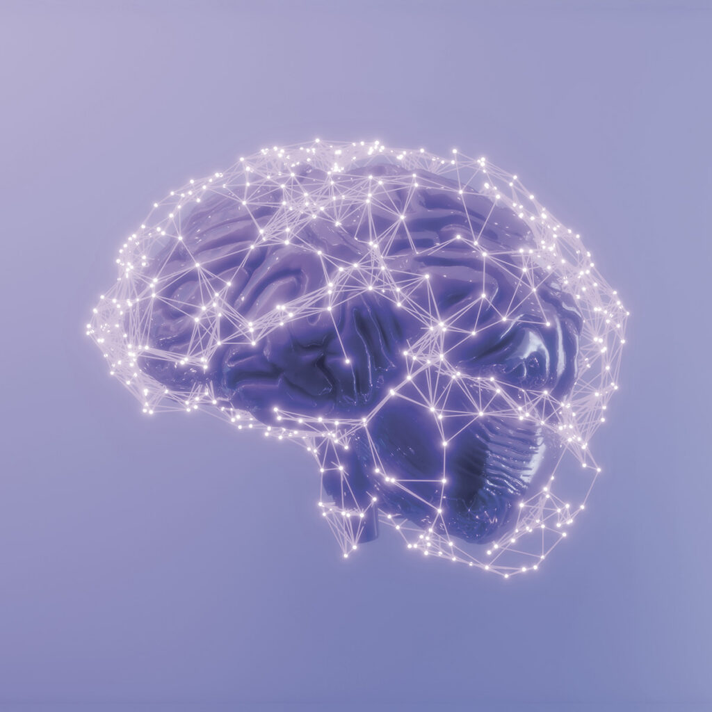 brain mapping illustration