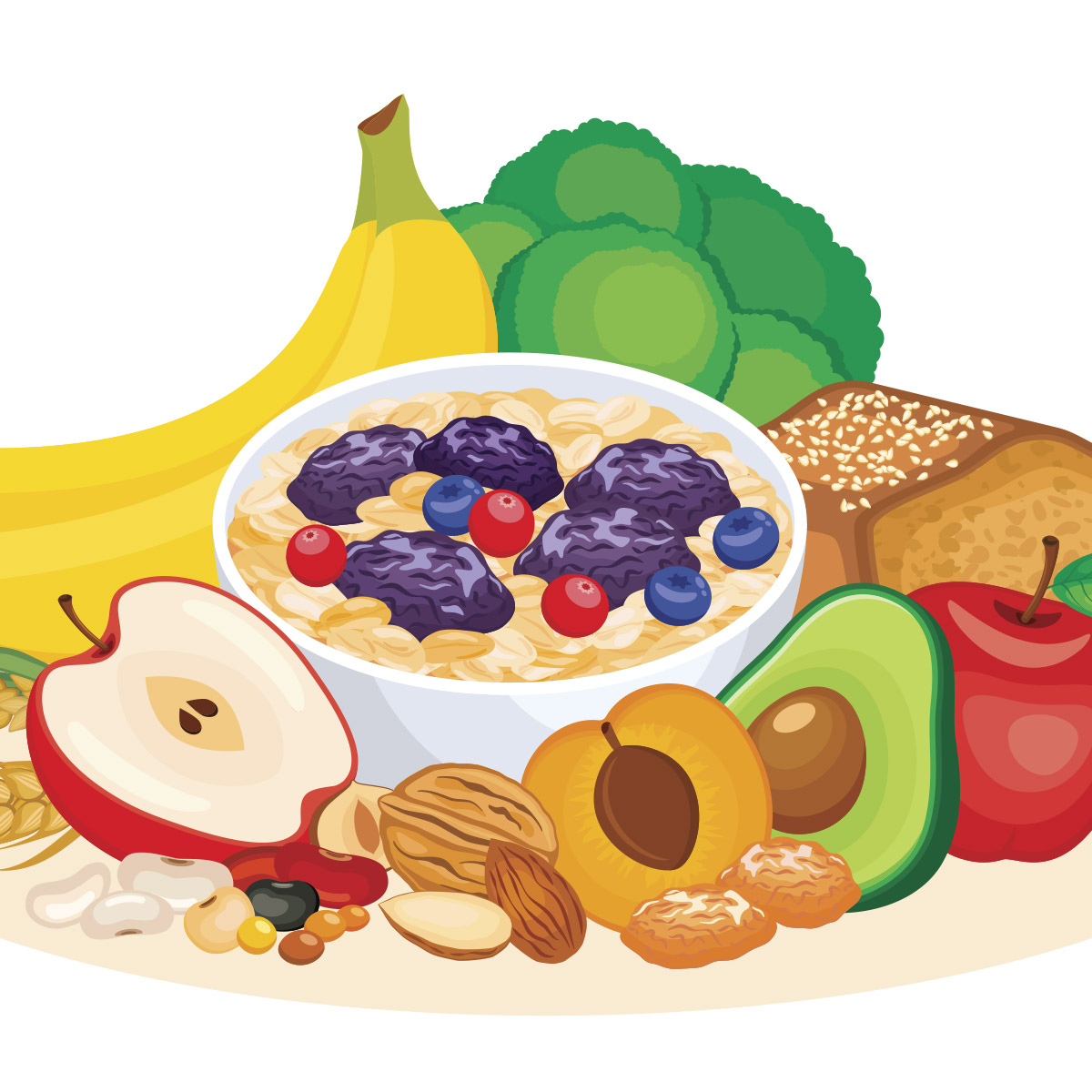 Fiber rich foods