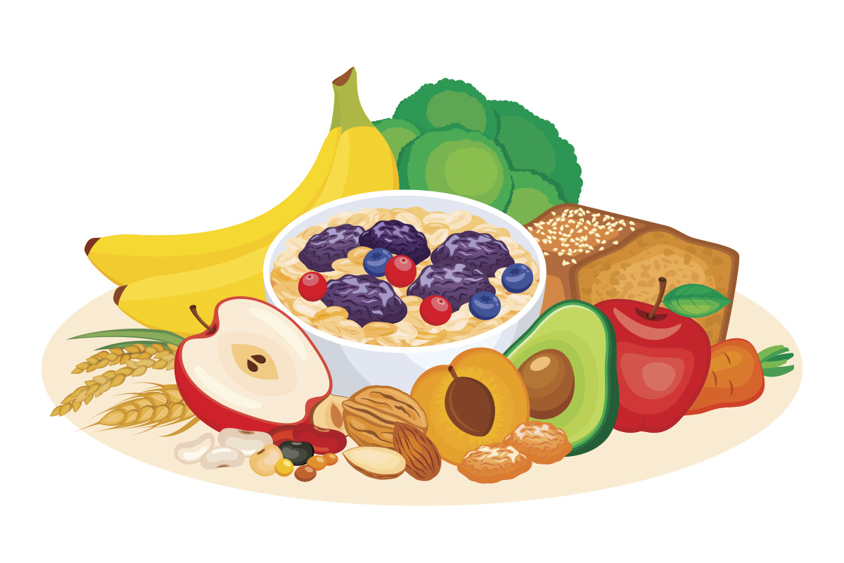 Fiber rich foods
