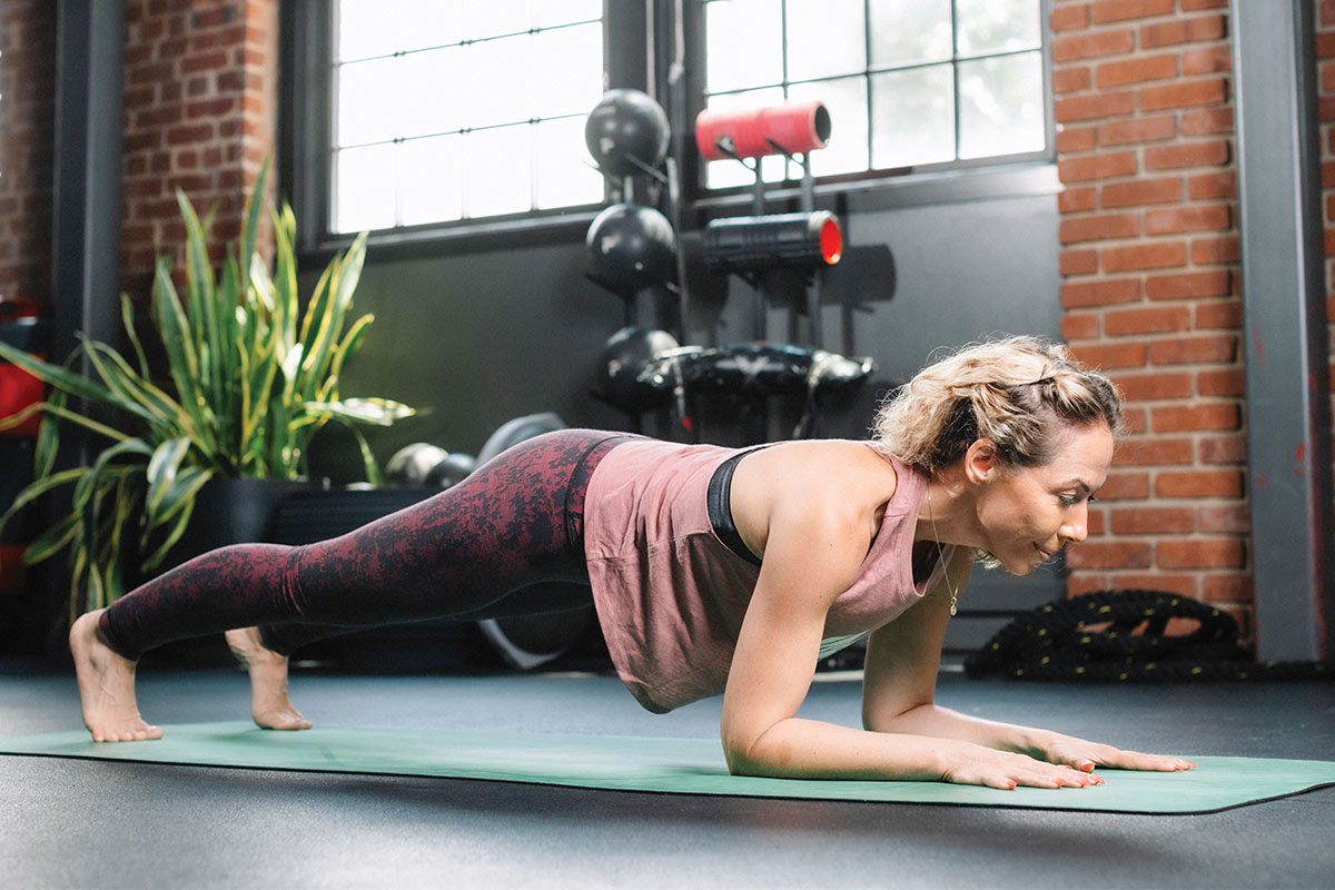 Forearm Plank to Dolphin