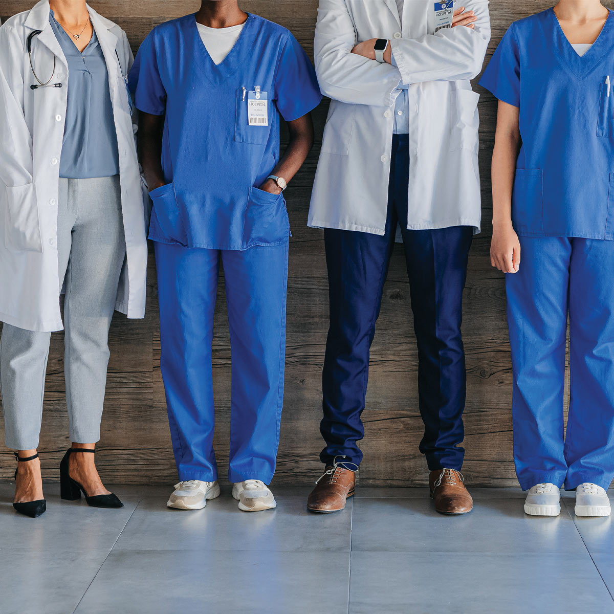 doctors wearing different types of shoes