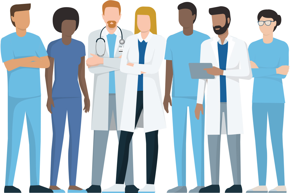 illustration of doctors