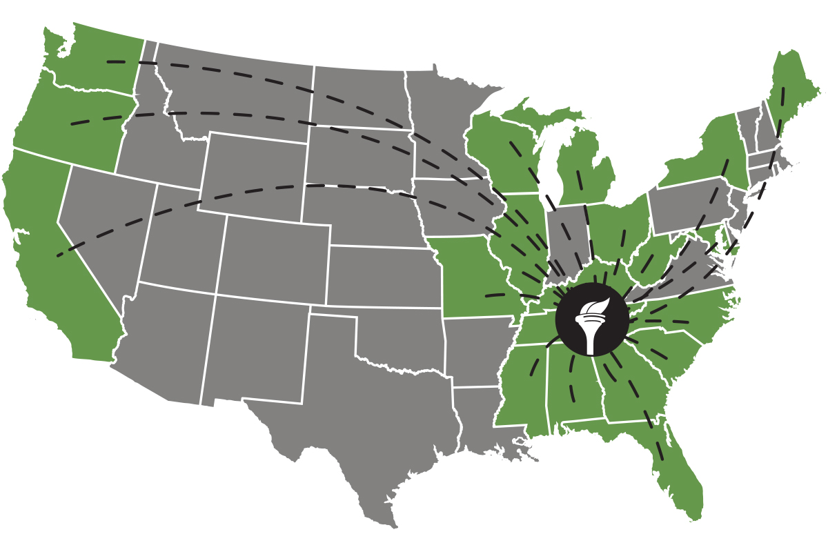 Map of VIC patients