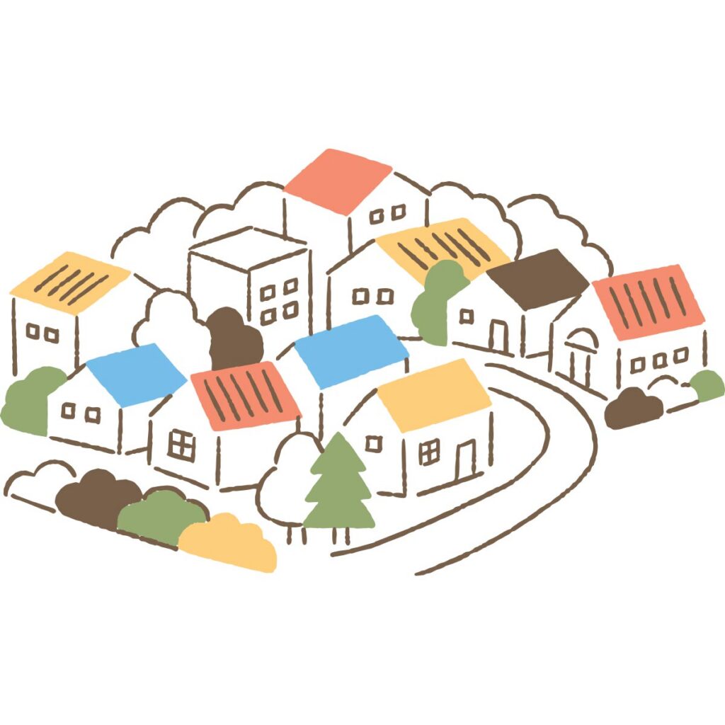 illustration of neighborhood
